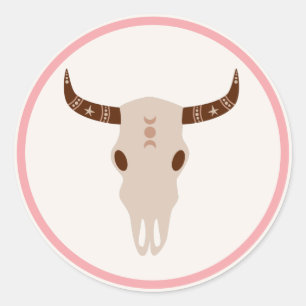 Cowgirl Wild West Rodeo Ranch Geburtstagsparty Dek Runder Aufkleber