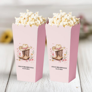 Cowgirl Wildblumen Bash Birthday   Rosa Western Geschenkschachtel