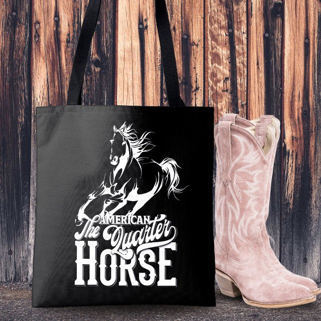 Cowgirl Wildwest Western (American quarter horse Cowgirl wild west western Tote Bag)