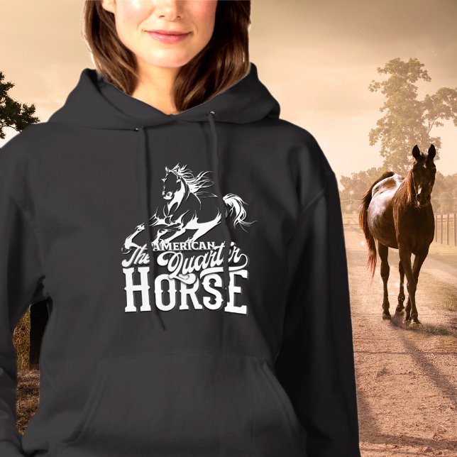 Cowgirl Wildwest Western Hoodie (American quarter horse Cowgirl wild west western Hoodie)