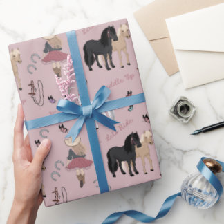 Cowgirl Wrapping PAper Geschenkpapier