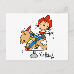 Cowgirl Yee Haw-T-Shirts und Geschenke Postkarte