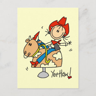 Cowgirl Yee Haw T-Shirts und Geschenke Postkarte