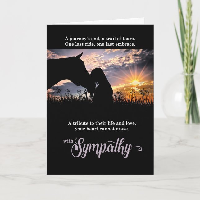 Cowgirl Zender Moment Pferdefüßler Sympathiekarte Karte (Vorderseite)