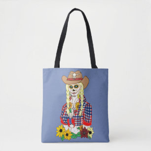 Cowgirl Zucker-Schädel