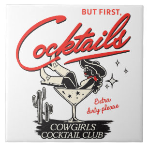 Cowgirls Cocktail Club Fliese