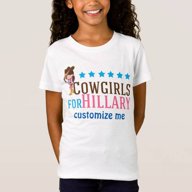 Cowgirls für Hillary T-Shirt (Vorderseite)