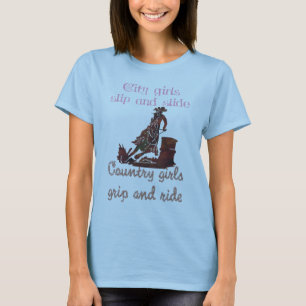 Cowgirls greifen und reiten T-Shirt