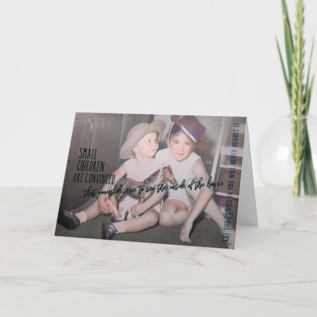 COWGIRLS Grußkarte Dankeskarte (Vorderseite)