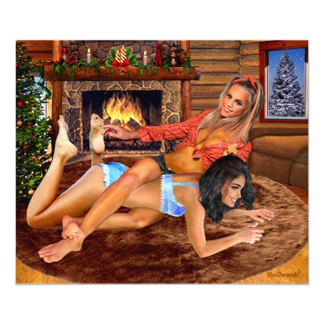 COWGIRLS LOG CABIN PLAY WRESTLING FOTODRUCK (Vorne)