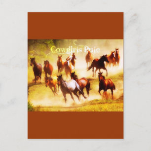 Cowgirls Postkarte