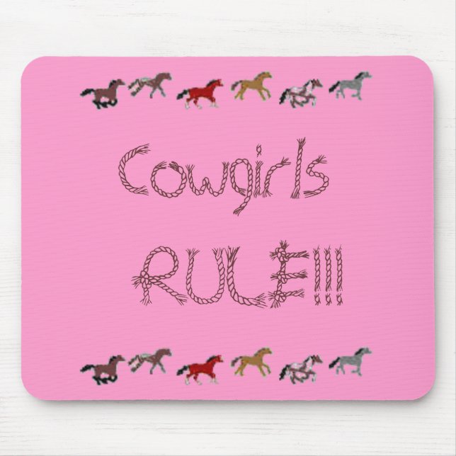 Cowgirls REGEL!!! Mousepad (Vorne)