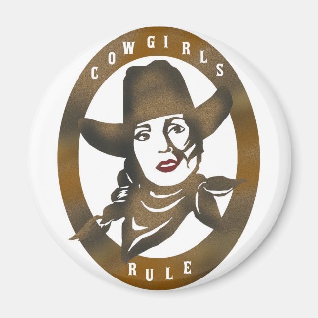 COWGIRLS RULE MAGNET (Vorne)