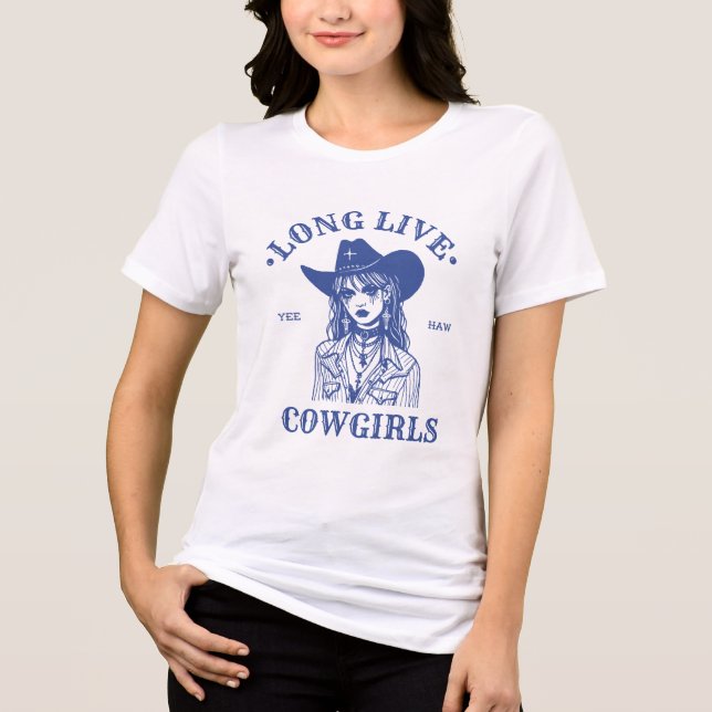 Cowgirls Tri-Blend Shirt (Vorderseite)