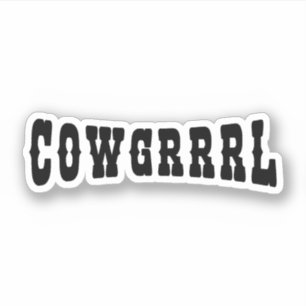 COWGRRRL AUFKLEBER