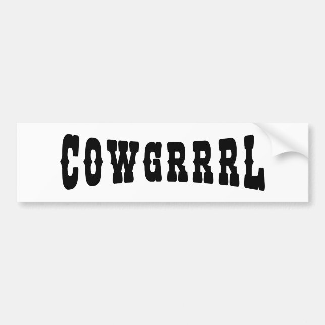 COWGRRRL AUTOAUFKLEBER (Vorne)