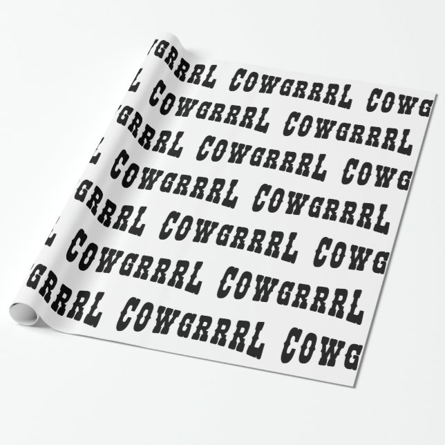 COWGRRRL GESCHENKPAPIER (Ungerollt)