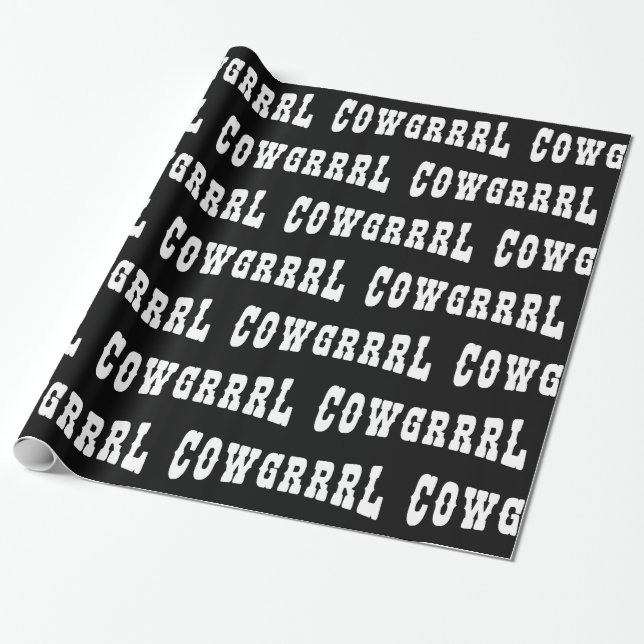 COWGRRRL GESCHENKPAPIER (Ungerollt)