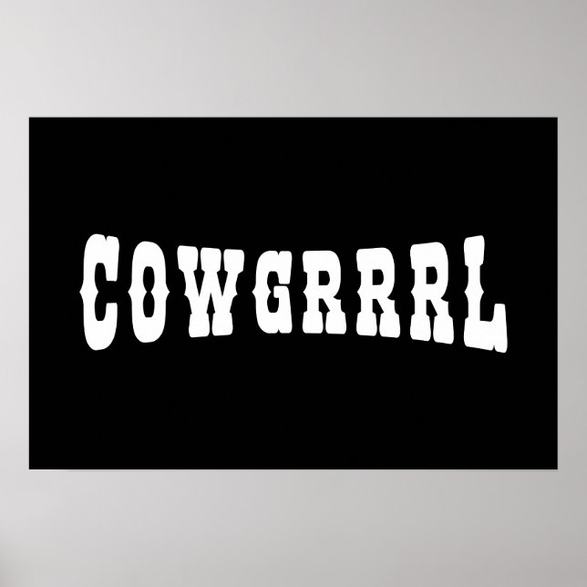 COWGRRRL POSTER (Vorne)