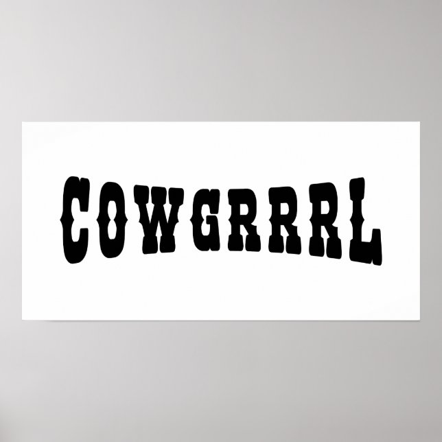 COWGRRRL POSTER (Vorne)