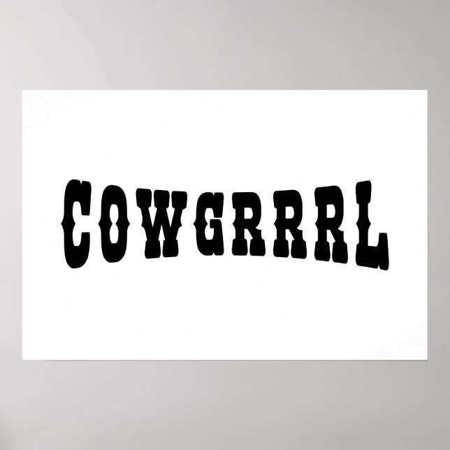 COWGRRRL POSTER (Vorne)