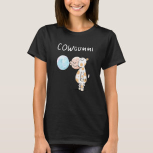Cowgummi Kuh ich kauen Kaugummi Word Spiel Spaß Ti T-Shirt