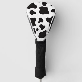 Cowhid-Treiber für Schwarzweiß-Imitat Golf Headcover