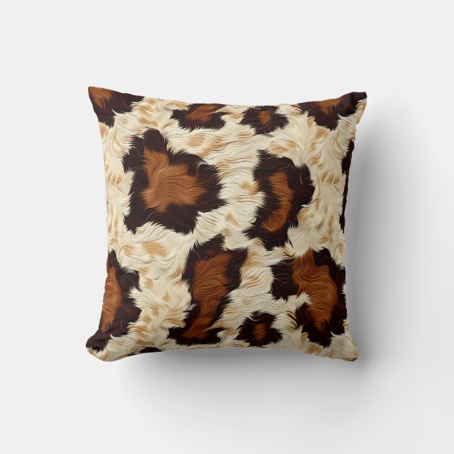 Cowhide Accent Pillow Kissen (Vorderseite)