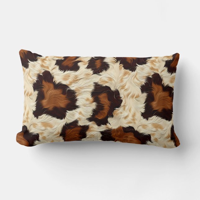 Cowhide Accent Pillow Lendenkissen (Vorderseite)