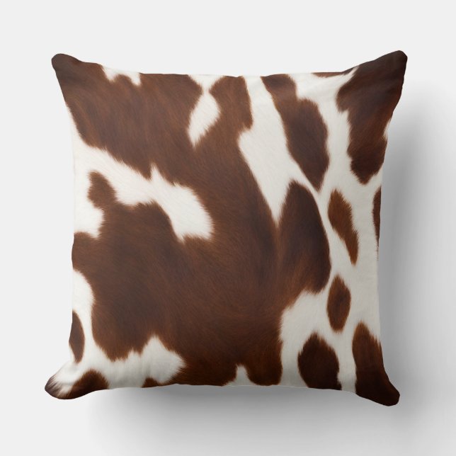 Cowhide Farmhouse Dekor Kissen (Vorderseite)