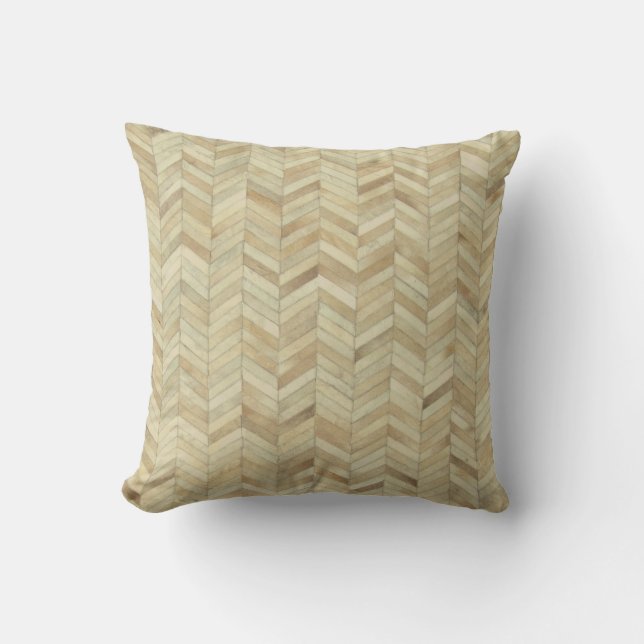 Cowhide Herringbone Muster Druckkissen Kissen (Vorderseite)
