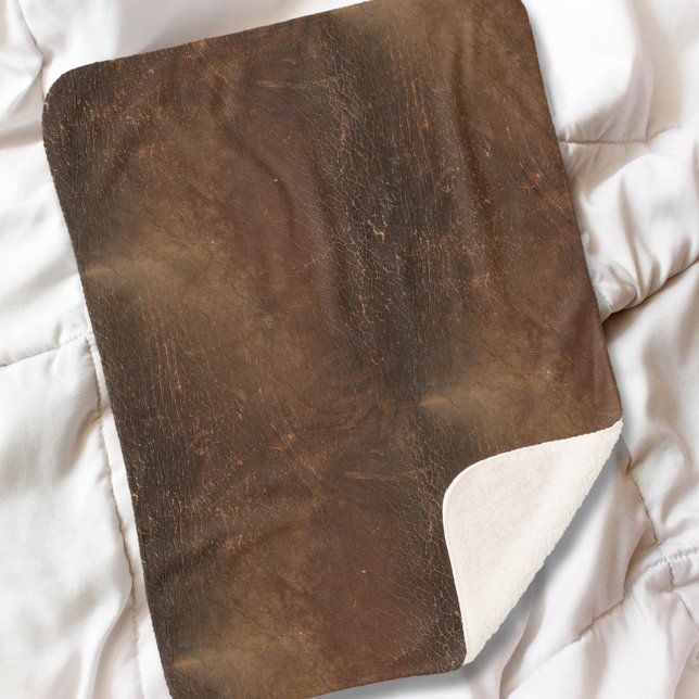 Cowhide-Imitate mit der Marke Leder Nahtloses Must Sherpadecke (Von Creator hochgeladen)