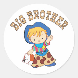 Cowkids Big Brother Runder Aufkleber