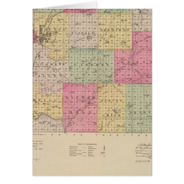 Cowley Landkreis, Kansas (Vorne)