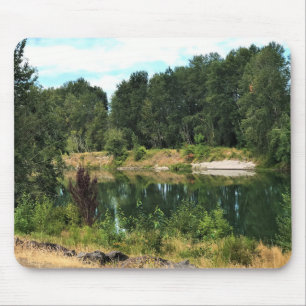 Cowlitz River, Castle Rock, Washington Mousepad