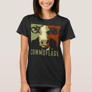 Cowmoflage Fun Pop Art Inspiriert Kuhhemd T-Shirt