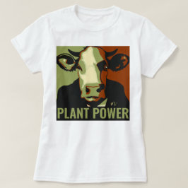 Cowmoflage Pop Art Cow T-Shirt Pflanze Power