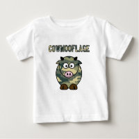 cowmooflage Cartoonkuhwortspiel-Tarnungs-Shirt