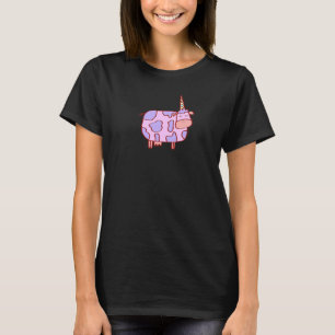 Cownicorn Kühe mit einem Einhornhorn gekühlt T-Shirt
