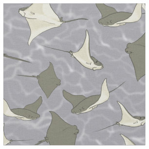 Cownose Stingray-Ozean-Muster Stoff