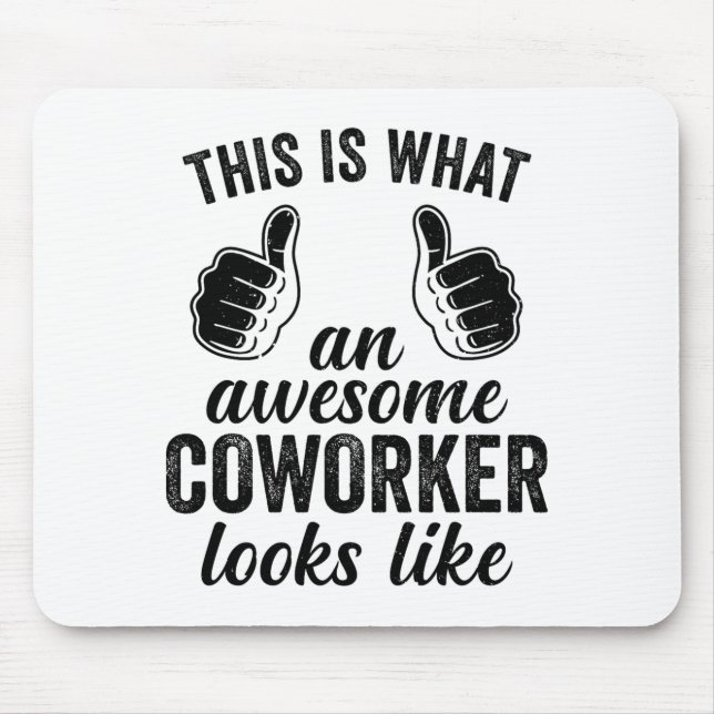 Coworker Birthday Employee Farewell Goodbye Going  Mousepad (Vorne)