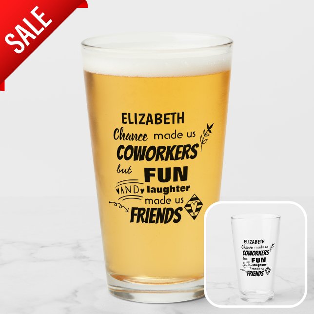 Coworker Boss Verlasse ADD-Funny-Zitat, kundenspez Glas (Von Creator hochgeladen)