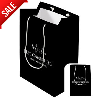 Coworker Boss Verlasse ADD-Funny-Zitat, kundenspez Mittlere Geschenktüte