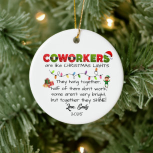 CoWorker Funny Christmas für Coworker Work-Freund Keramik Ornament