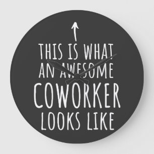 Coworker Gift, Coworker Tasse, Phantastisch Cowork Große Wanduhr