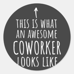 Coworker Gift, Coworker Tasse, Phantastisch Cowork Runder Aufkleber