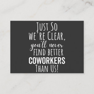 Coworker Goodbye   Arbeitskraft   Verlassend Gesch Visitenkarte