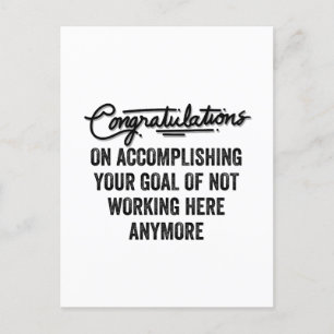 Coworker Goodbye Geschenk   Verlassend Mitarbeiter Feiertagspostkarte