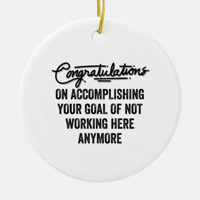 Coworker Goodbye Geschenk | Verlassend Mitarbeiter Keramik Ornament (Vorne)