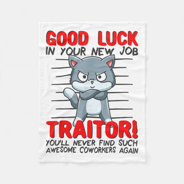 Coworker Leaving, Quitting Going Away, Job Change; Fleecedecke (Vorderseite)